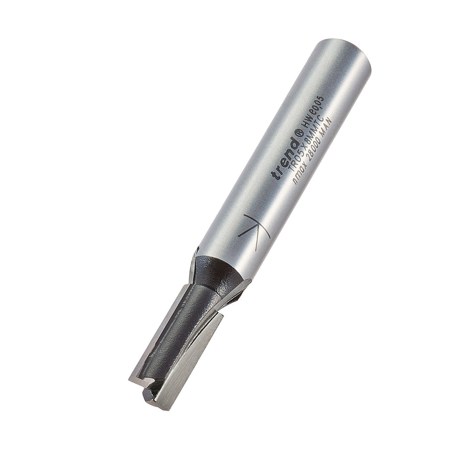 Trend Tools TR05X8MMTC Two Flute Cutter 6.35Mm Diameter