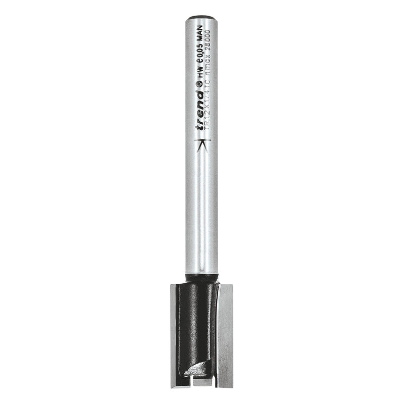 Trend Tools TR12X1/4TC Two Flute Cutter 12Mm Diameter