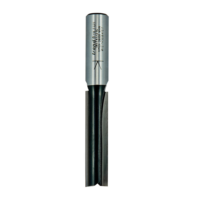 Trend Tools TR17X1/2TC Two Flute Cutter 12.7 Diameter X 50Mm Cut Length