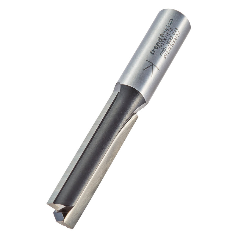 Trend Tools TR17X1/2TC Two Flute Cutter 12.7 Diameter X 50Mm Cut Length