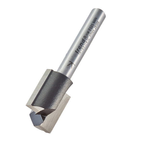 Trend Tools TR19X1/4TC Two Flute Cutter 15.9Mm Diameter