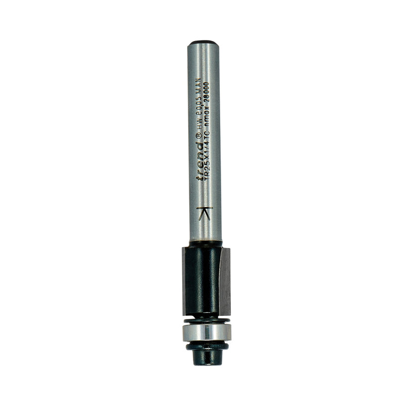 Trend Tools TR25X1/4TC Guided Trimmer 9.5Mm Diameter X 12.7
