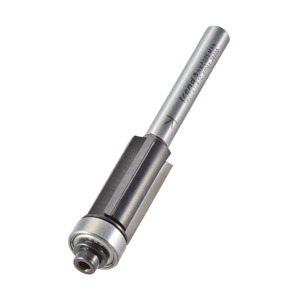 Trend Tools TR27X1/4TC Guided Trimmer Triple Fluted 12.7X25.4