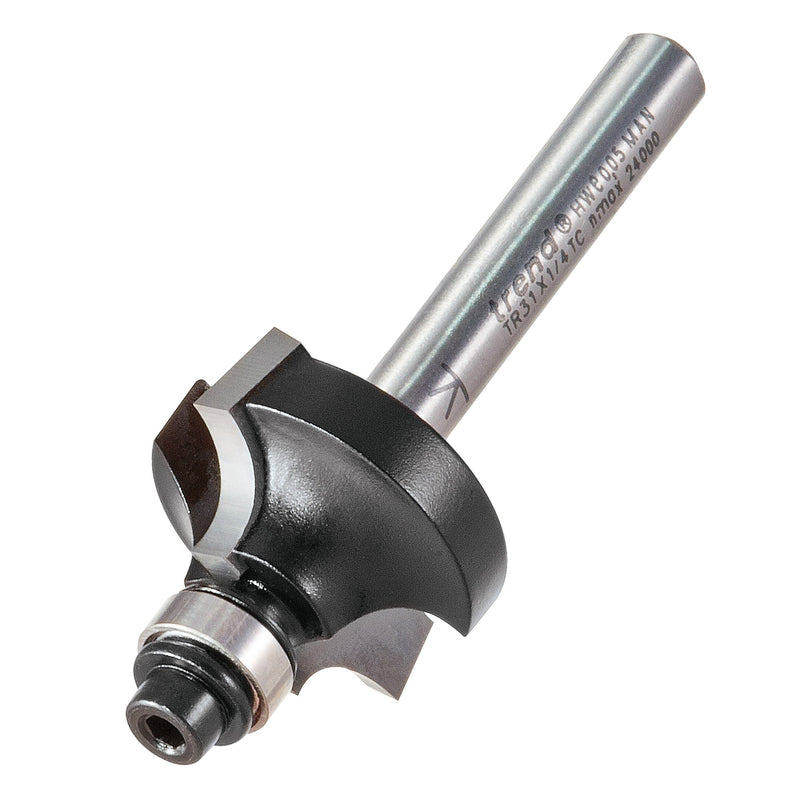 Trend Tools TR31X1/4TC Guided Ovolo Round Over Cutter 6.35Mm Radius