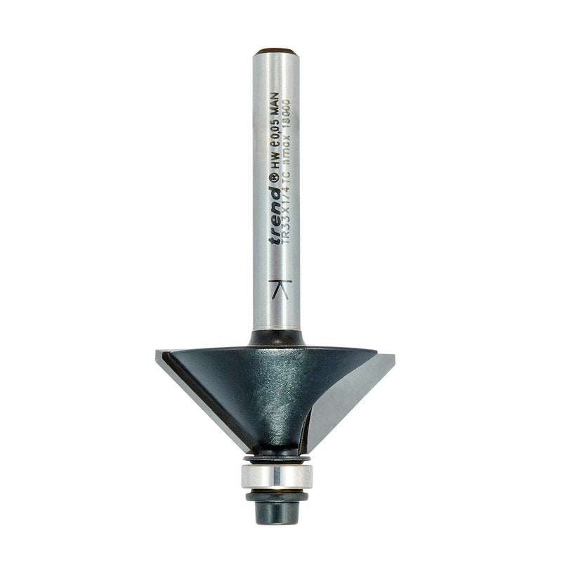 Trend Tools TR33X1/4TC Guided Chamfer Angle=45 Degrees X 31.8Mm