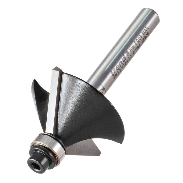Trend Tools TR33X1/4TC Guided Chamfer Angle=45 Degrees X 31.8Mm