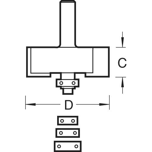 Trend Tools TR34X1/4TC Bearing Guided Rebater 12.7Mm