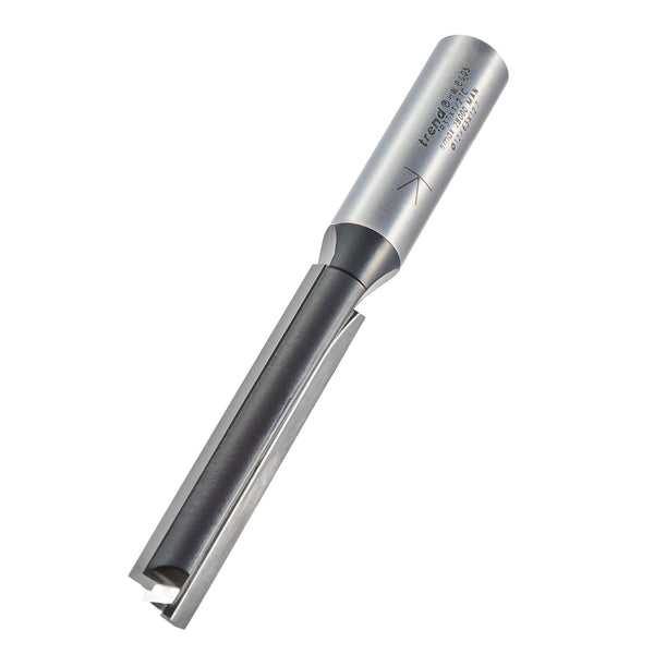 Trend Tools TR37X1/2TC Trend 1/2In Shank Trade Router Cutter Bit 12Mm Diameter X 63Mm Long For Use With The Trend Lock Jigs.