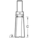 Trend Tools TR38X8MMTC Shank Mounted Bearing Guided Door 3 Deg Leading Edge