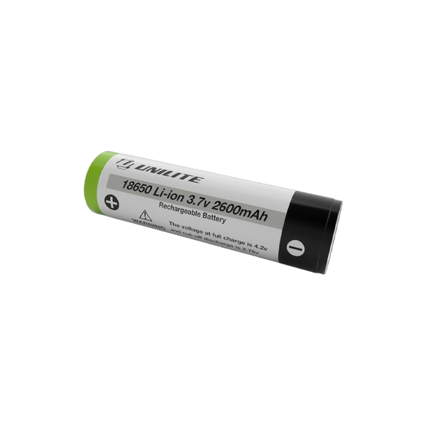 Unilite 18650-2600mAh BATTERY High capacity 2600mAh battery.