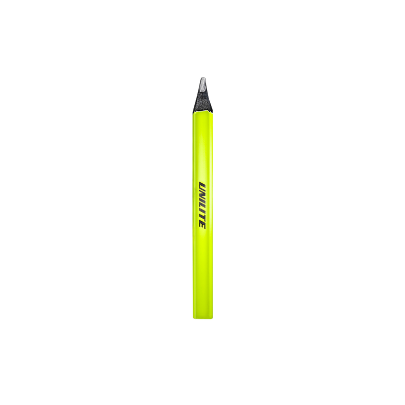 Unilite CP-10 Pack of 10 Neon Yellow Carpenters Pencils