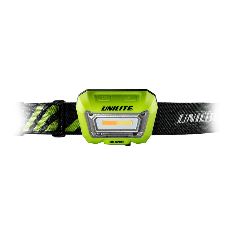 Unilite CRI-H200R High CRI (96+) head torch with 3 colour temperatures and motion sensor.