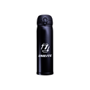 Unilite FLASK Matte black stainless steel drinks flask with Unilite Logo