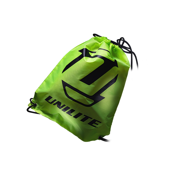 Unilite GYM-BAG Bright yellow gym bag with Unilite logo.