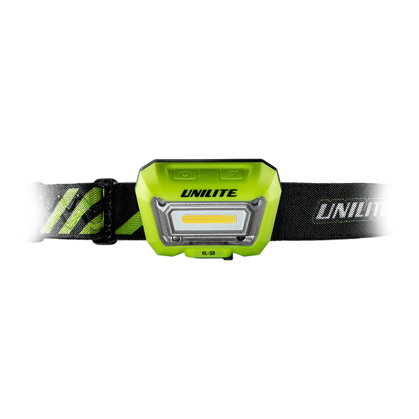 Unilite HL-5R LED headtorch with motion sensor for hands free control.