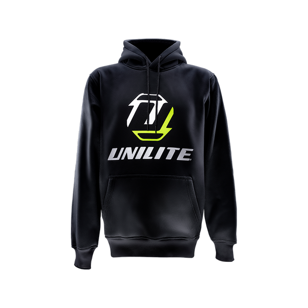Unilite HOODIE Unilite branded warm black cotton hoodie.