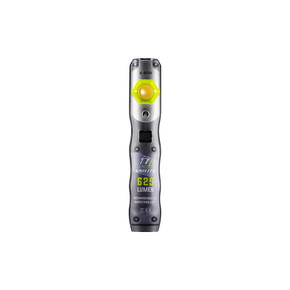 Unilite IL-625R Compact Rechargeable Inspection light with powerful 625 Lumen output and UV Light.