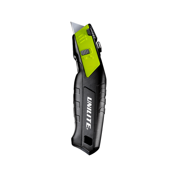 Unilite KC2 Heavy duty retractable cutter with blade storage and quick release blade change feature.