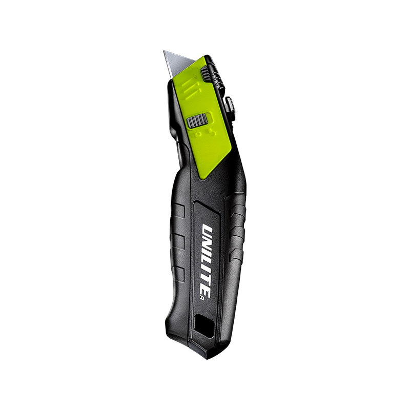 Unilite KC2 Heavy duty retractable cutter with blade storage and quick release blade change feature.