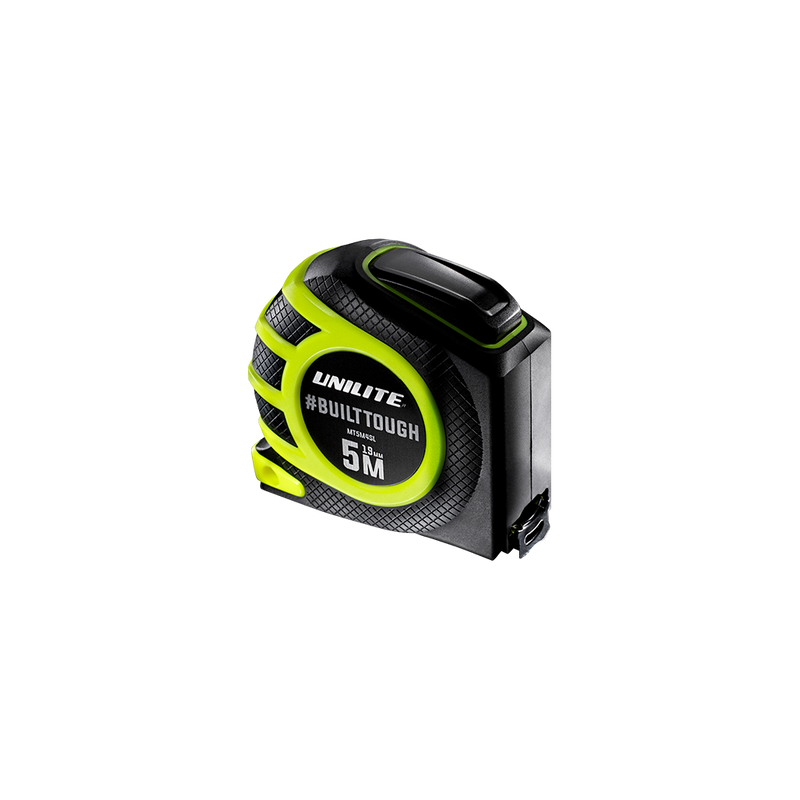 Unilite MT5M4SL 5M self locking tape measure with 19mm wide blade and 1.8m stand-out.