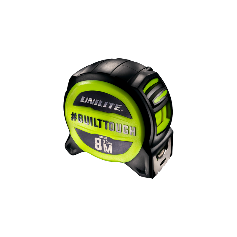 Unilite MT8M3 Heavy duty 8m tape measure with metric & imperial measurements.