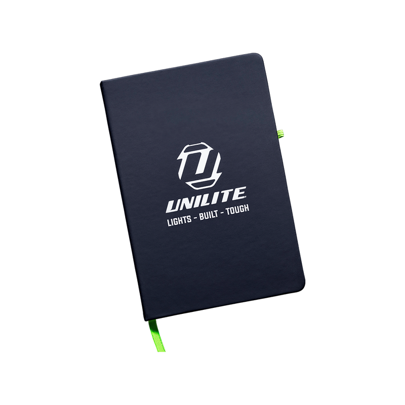 Unilite NOTEPAD Unilite branded notepad in A5 Size with printed lines.