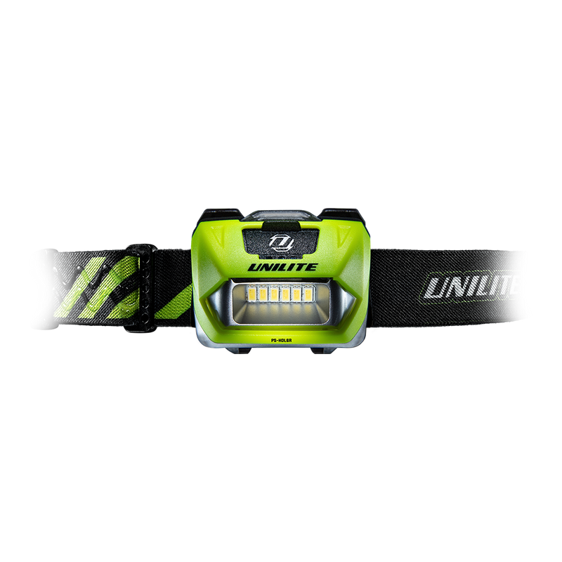 Unilite PS-HDL6R Rechargeable LED Headtorch that supports batteries as well as included rechargeable battery pack.