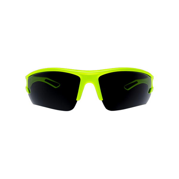 Unilite SG-YDS Yellow safety glasses with a dark smokey lens.