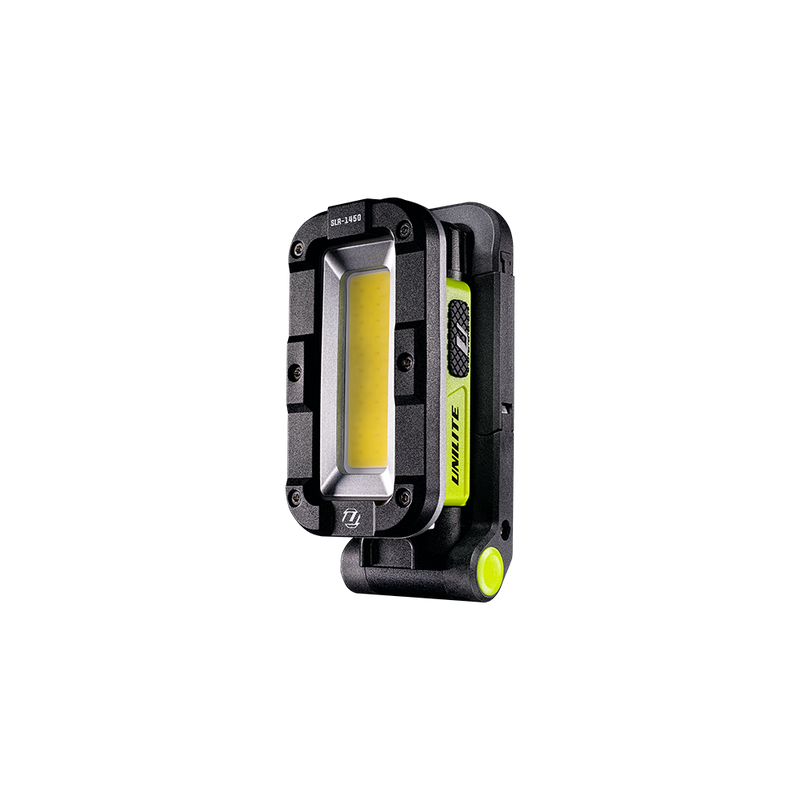 Unilite SLR-1450 Incredibly versatile compact work light with rotating handle and body as well as strong magnets and removable battery.