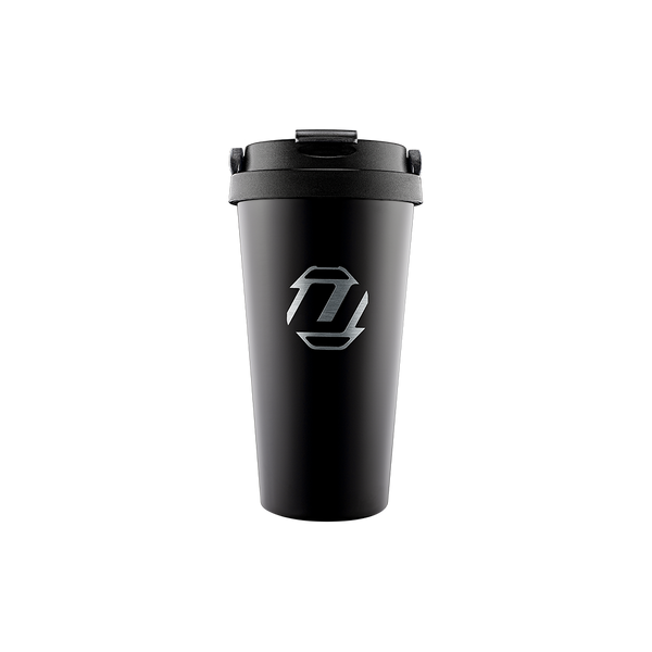 Unilite TRAVEL-MUG Double Vacuum Steel 500ml Travel Mug in matte black.
