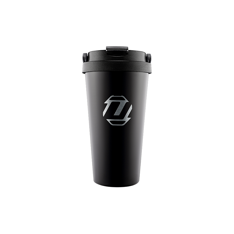 Unilite TRAVEL-MUG Double Vacuum Steel 500ml Travel Mug in matte black.