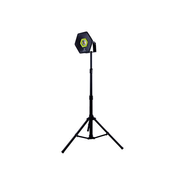 Unilite TRIPOD-SGL TRIPOD-SGL: Solid worklight tripod for Unilite hexagon site lights, with adjustable height and easy attachment bracket.