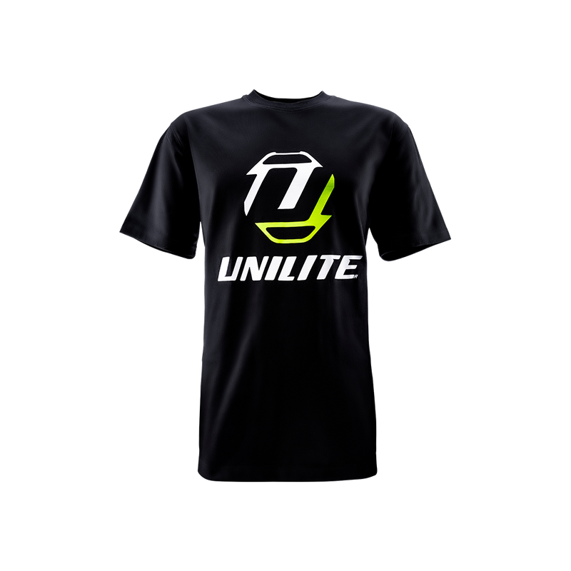 Unilite T-SHIRT Thick black cotton T-shirt with Unilite logo made from 100% cotton