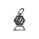 Unilite KEYRING-BOTTLE Stainless steel bottle opener keyring in the shape of the Unilite logo.