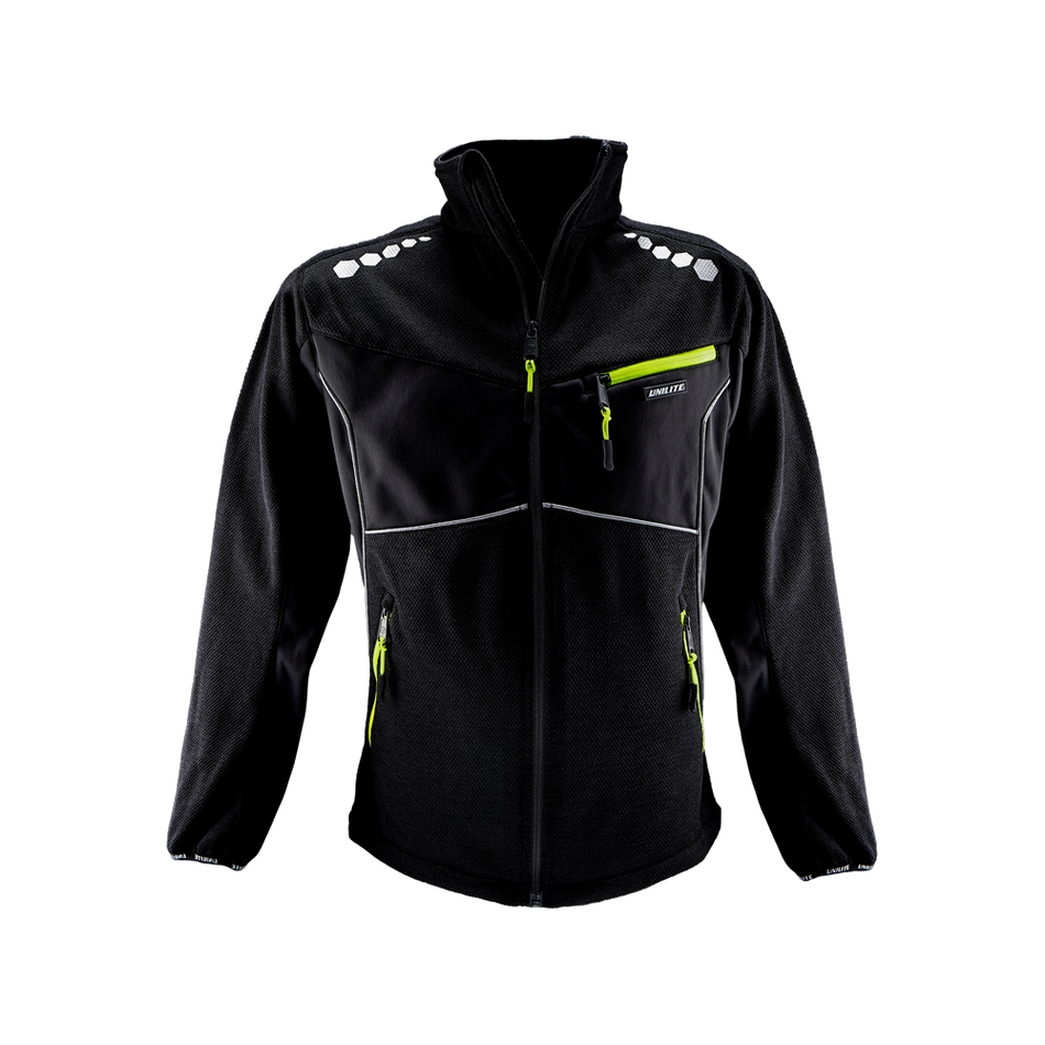 Unilite ZFJ Warm black fleece lined jumper with YKK Zippers & Windbreaker