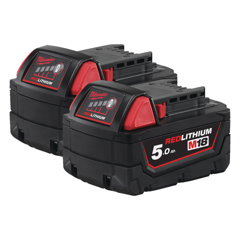 Milwaukee 4932430483 M18 B5 5.0ah Battery Twin Pack