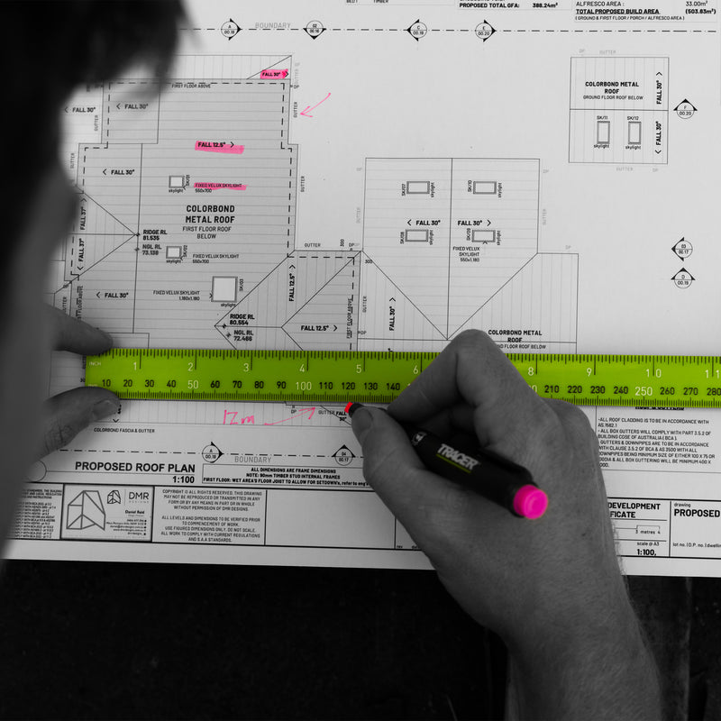 TRACER AFH MK3 PF Highlighter Markers Pk3 (Yellow, Pink, Green) c/w Site Holsters