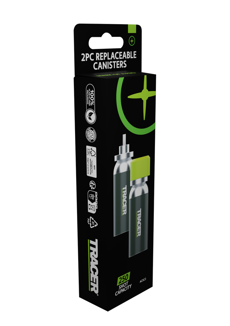 TRACER ACSC2 TRUESHOT Replacement Canister - 2pk