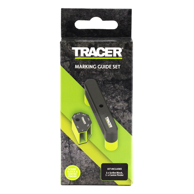 TRACER AMGS1 Marking Guide Set including Scribe Block + Centre Finder)