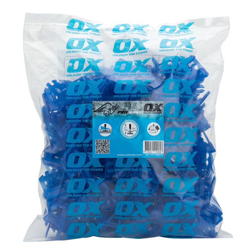 OX Tools OX-P162712 Pro Tile Level System, 1.5x13mm spacer, 250pack