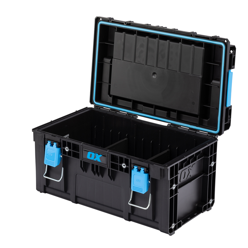 OX P602001 TOOLTREK Pro Tote Tool Box with Organiser Top