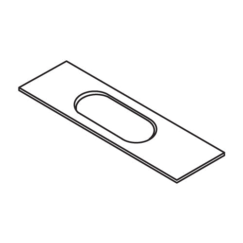 Trend Tools WP-LOCK/T/218 Lock Template 25Mm X 60Mm Faceplate Rounded Ends