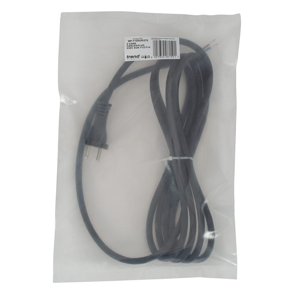 Trend Tools WP-T12EUR/075 Euro Plug 230V For T12 & T14