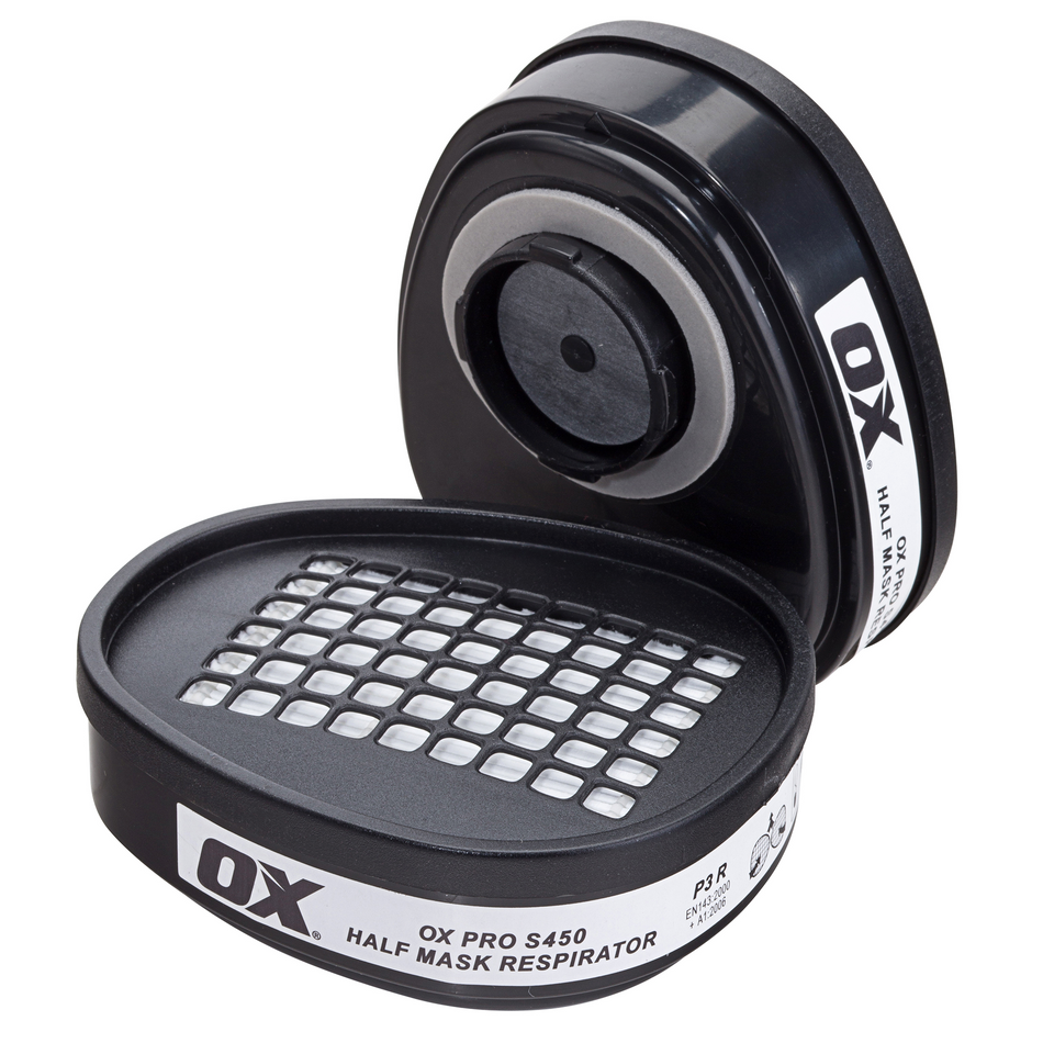 OX Tools OX-S482103 Twin Filter Cartridges in Hang bag - P3 Filters