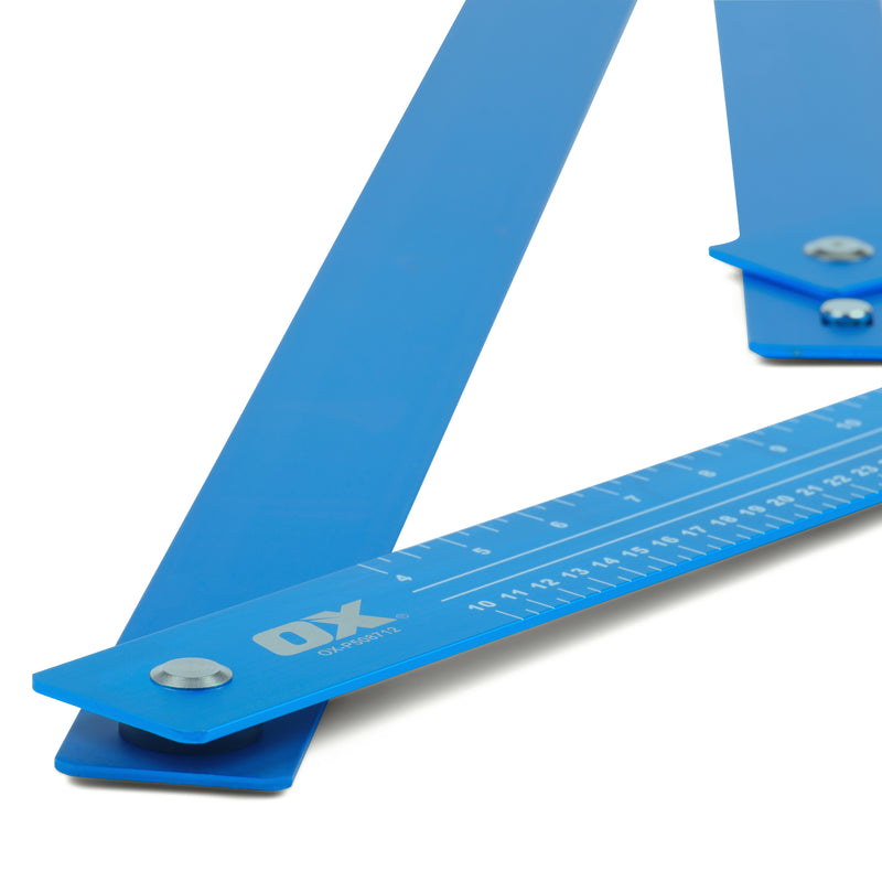 OX Hand Tools P508712 Pro Aluminium Folding Square – 1200mm / 48 Inch