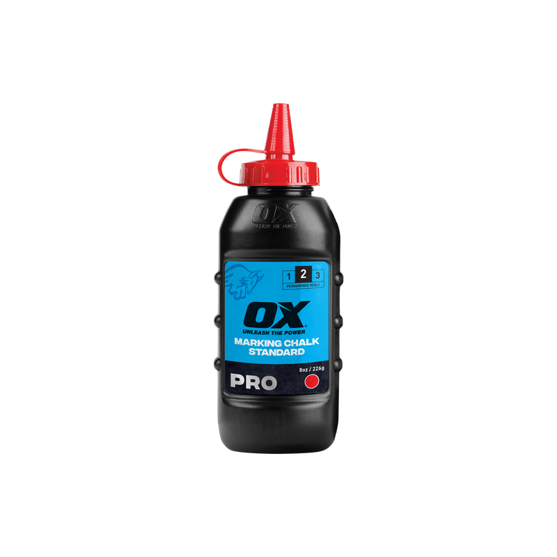 OX Tools OX-P025701 Pro Chalk Refill 226g - Red