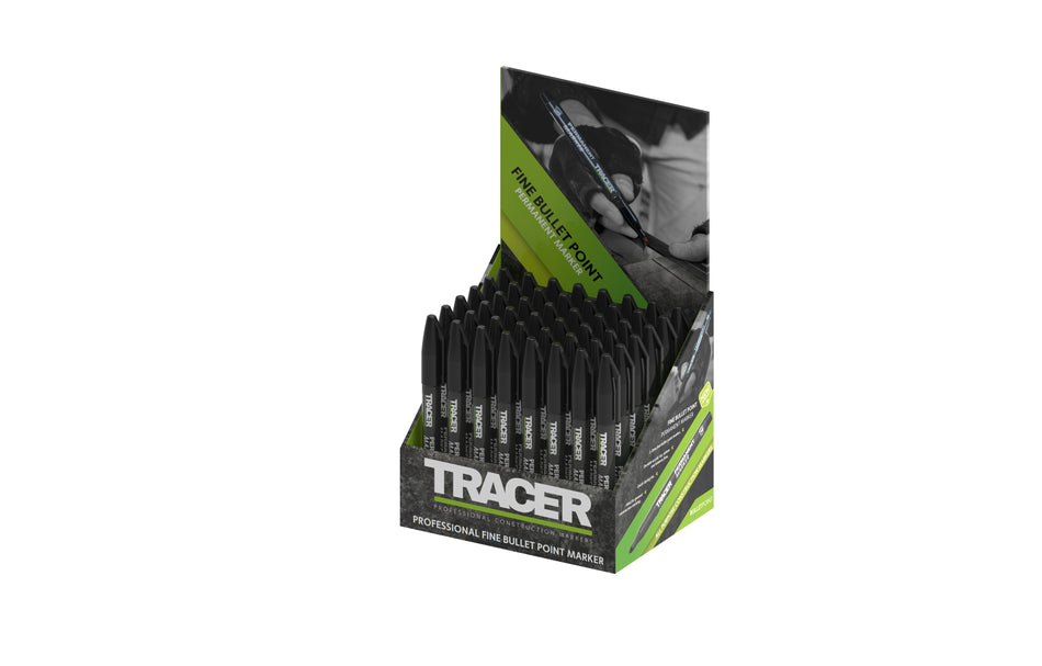 TRACER PERMANENT MARKER - Black (PPDU of 48x Black pens)