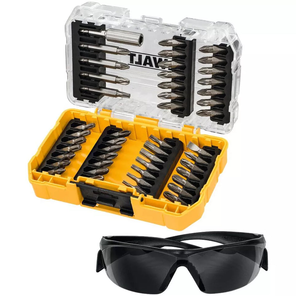 DeWalt DT70703-QZ Screwdriving Set & Safety Glasses (47 pc)