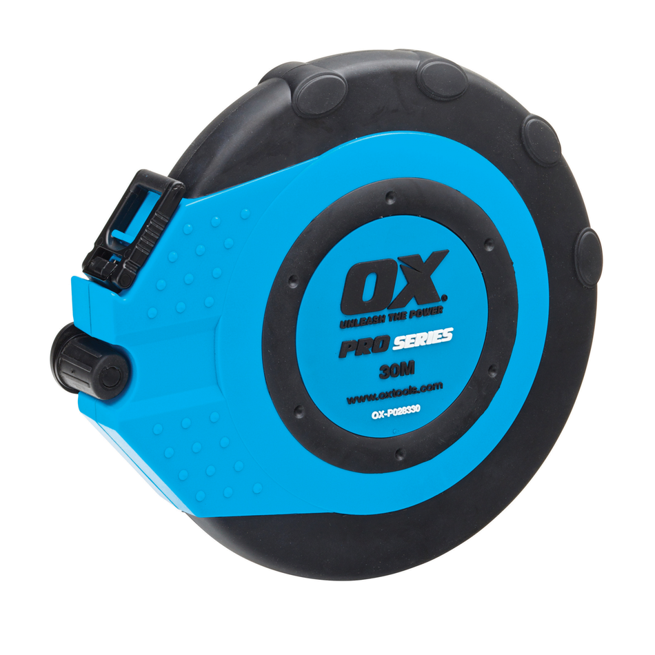 OX Tools OX-P028330 Pro Fibreglass Closed Reel Tape - 30M / 100FT