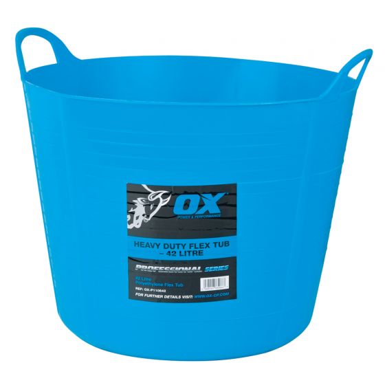 OX Tools OX-P110642 Pro Heavy Duty 42L Flexi Tub